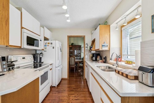 47 Sunlake Close Se, Calgary, AB - Indoor Photo Showing Kitchen With Double Sink
