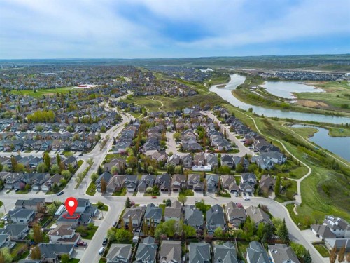 125 Cranleigh Park Se, Calgary, AB - Outdoor With Body Of Water With View