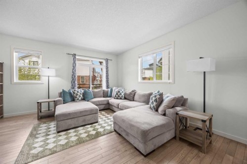 134 Walden Circle Se, Calgary, AB - Indoor Photo Showing Living Room
