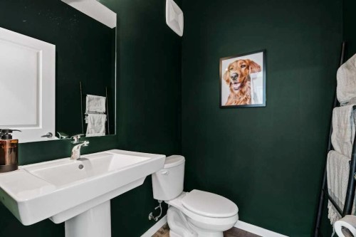 77 Magnolia Heath Se, Calgary, AB - Indoor Photo Showing Bathroom