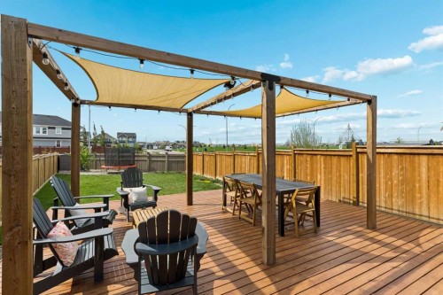 77 Magnolia Heath Se, Calgary, AB - Outdoor With Deck Patio Veranda
