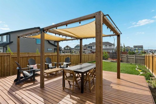 77 Magnolia Heath Se, Calgary, AB - Outdoor With Deck Patio Veranda