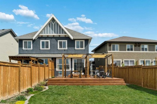77 Magnolia Heath Se, Calgary, AB - Outdoor With Deck Patio Veranda