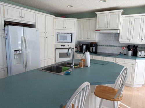 1065 East Chestermere Drive, Chestermere, AB - Indoor Photo Showing Kitchen With Double Sink