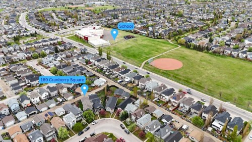 169 Cranberry Square Se, Calgary, AB -  With View