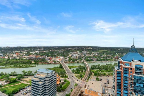 3202-930 6 Avenue Sw, Calgary, AB - Outdoor With View