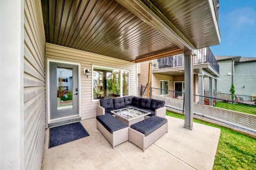 35 Sunset View, Cochrane, AB - Outdoor With Deck Patio Veranda With Exterior