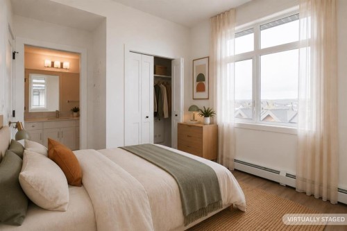 4403-200 Seton Circle Se, Calgary, AB - Indoor Photo Showing Bedroom