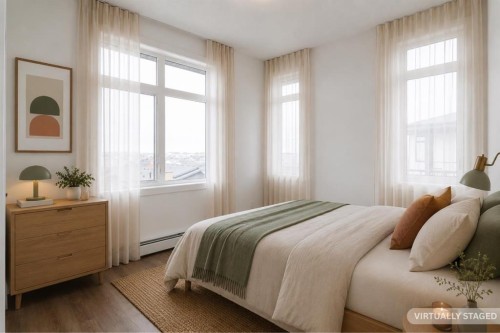 4403-200 Seton Circle Se, Calgary, AB - Indoor Photo Showing Bedroom