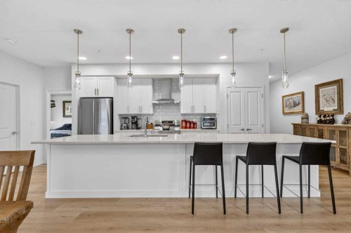 4104-20295 Seton Way Se, Calgary, AB - Indoor Photo Showing Kitchen With Upgraded Kitchen