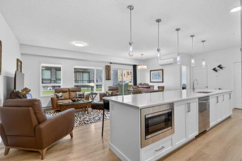 4104-20295 Seton Way Se, Calgary, AB - Indoor Photo Showing Kitchen With Upgraded Kitchen