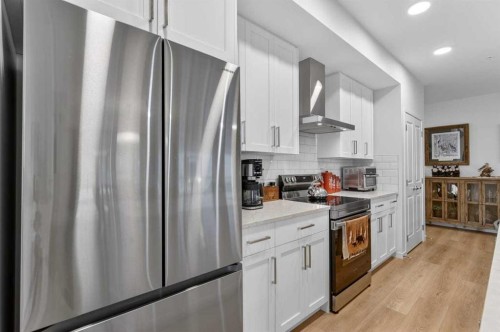 4104-20295 Seton Way Se, Calgary, AB - Indoor Photo Showing Kitchen With Upgraded Kitchen
