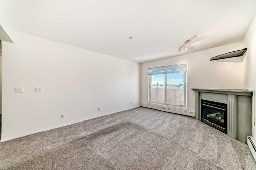 317-649 Marsh Road Ne, Calgary, AB - Indoor With Fireplace