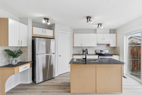 30 Tuscany Springs Heights Nw, Calgary, AB - Indoor Photo Showing Kitchen With Double Sink