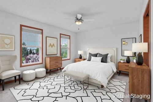 141 Cramond Close Se, Calgary, AB - Indoor Photo Showing Bedroom
