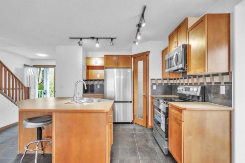 141 Cramond Close Se, Calgary, AB - Indoor Photo Showing Kitchen With Double Sink
