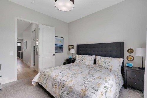 541 Marine Drive Se, Calgary, AB - Indoor Photo Showing Bedroom