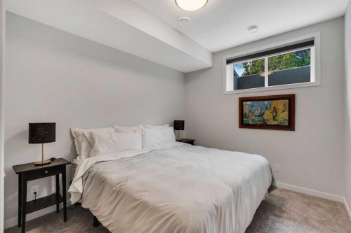 541 Marine Drive Se, Calgary, AB - Indoor Photo Showing Bedroom