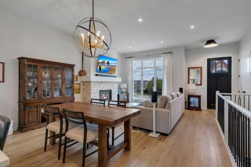 541 Marine Drive Se, Calgary, AB - Indoor With Fireplace