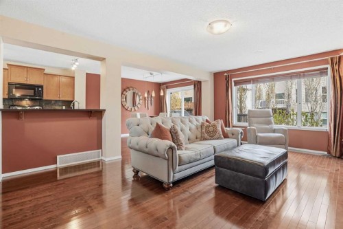 56 Everglen Way Sw, Calgary, AB - Indoor Photo Showing Living Room