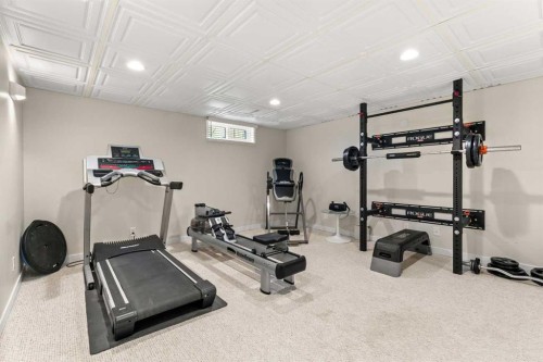 263 Silvergrove Place Nw, Calgary, AB - Indoor Photo Showing Gym Room