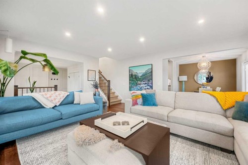 263 Silvergrove Place Nw, Calgary, AB - Indoor Photo Showing Living Room