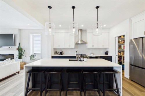 59 Royston Rise Nw, Calgary, AB - Indoor Photo Showing Kitchen With Upgraded Kitchen