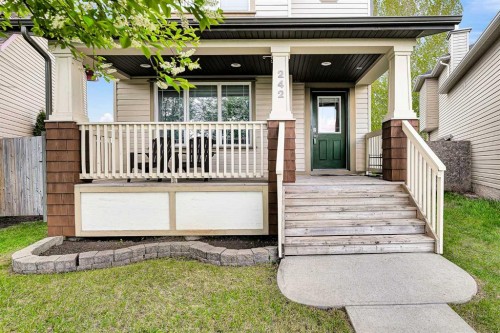 242 Copperstone Grove Se, Calgary, AB - Outdoor With Deck Patio Veranda