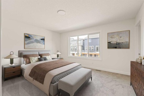 486 Lucas Way Nw, Calgary, AB - Indoor Photo Showing Bedroom