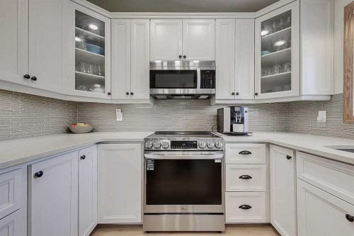 42 Sundown Close Se, Calgary, AB - Indoor Photo Showing Kitchen With Upgraded Kitchen