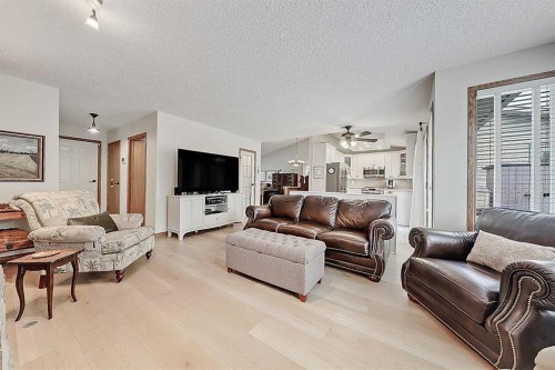42 Sundown Close Se, Calgary, AB - Indoor Photo Showing Living Room