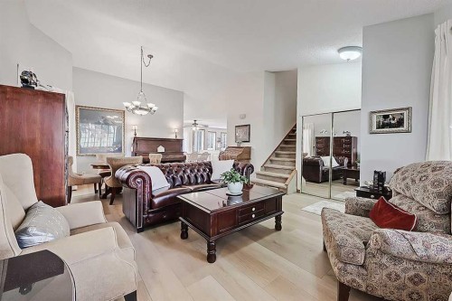 42 Sundown Close Se, Calgary, AB - Indoor Photo Showing Living Room