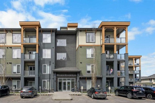 401-150 Auburn Meadows Manor Se, Calgary, AB - Outdoor With Balcony With Facade