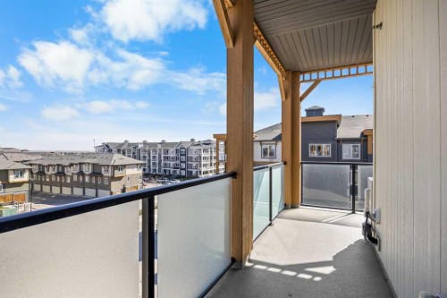 401-150 Auburn Meadows Manor Se, Calgary, AB - Outdoor With Balcony With Exterior