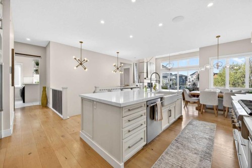 45 Cranbrook Rise Se, Calgary, AB - Indoor Photo Showing Kitchen With Upgraded Kitchen
