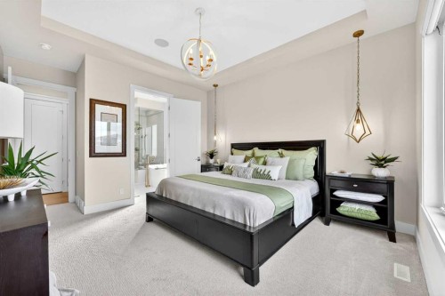 45 Cranbrook Rise Se, Calgary, AB - Indoor Photo Showing Bedroom