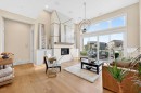 45 Cranbrook Rise Se, Calgary, AB  - Indoor Photo Showing Living Room With Fireplace 
