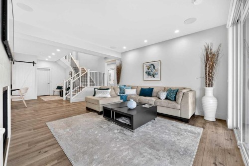 45 Cranbrook Rise Se, Calgary, AB - Indoor Photo Showing Living Room