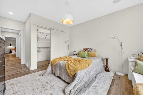 45 Cranbrook Rise Se, Calgary, AB - Indoor Photo Showing Bedroom