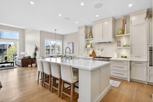 45 Cranbrook Rise Se, Calgary, AB - Indoor Photo Showing Kitchen With Upgraded Kitchen