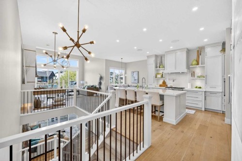 45 Cranbrook Rise Se, Calgary, AB - Indoor Photo Showing Kitchen With Upgraded Kitchen