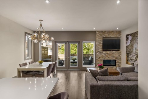 1826 37 Avenue Sw, Calgary, AB - Indoor With Fireplace