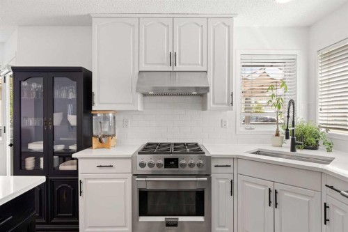 116 Cove Road, Chestermere, AB - Indoor Photo Showing Kitchen With Upgraded Kitchen