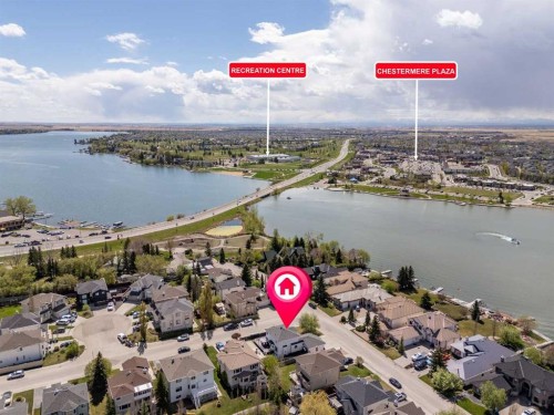 116 Cove Road, Chestermere, AB - Outdoor With Body Of Water With View