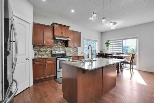 449 Skyview Ranch Way Ne, Calgary, AB - Indoor Photo Showing Kitchen With Stainless Steel Kitchen With Double Sink With Upgraded Kitchen