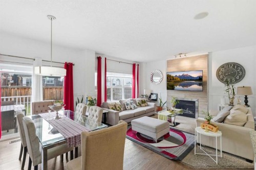 4 Panton Road Nw, Calgary, AB - Indoor With Fireplace