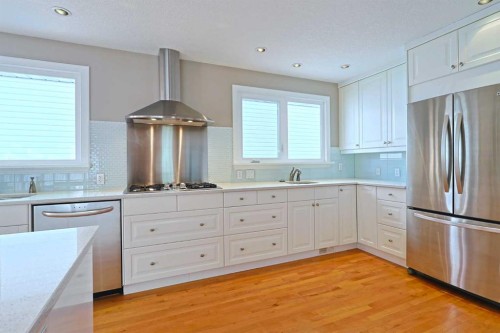 175 Brabourne Road Sw, Calgary, AB - Indoor Photo Showing Kitchen With Stainless Steel Kitchen