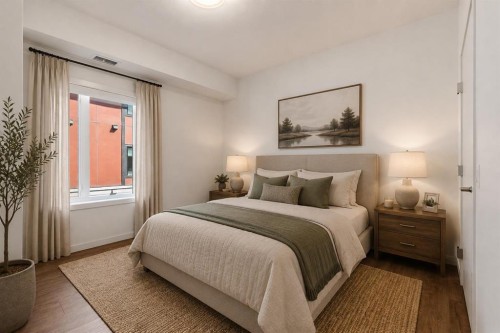 401-24 Mahogany Path Se, Calgary, AB - Indoor Photo Showing Bedroom