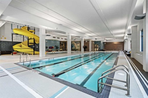 401-24 Mahogany Path Se, Calgary, AB - Indoor Photo Showing Other Room With In Ground Pool