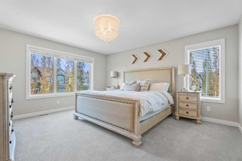 19 Masters Mews Se, Calgary, AB - Indoor Photo Showing Bedroom